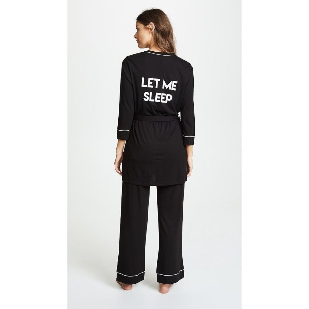 Cosabella Maternity Sleep Pants in Black - Picture 3 of 5